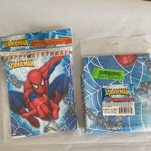 Marvel The Amazing Spider-Man Celebration birthday Banner & tablecloth cover 102